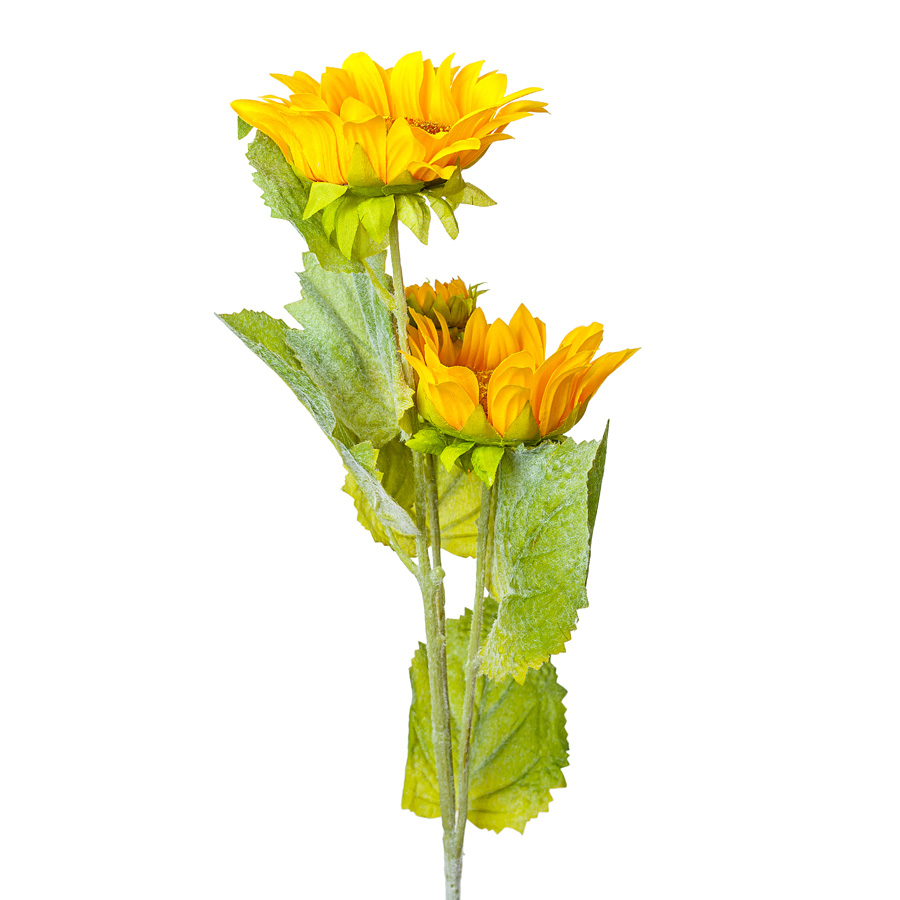 Цветок искусственный Подсолнух 25х25х75см