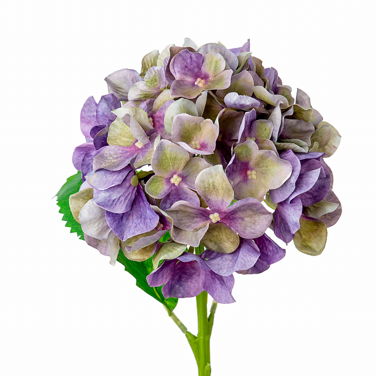 Цветок искуственный Гортензия 48см, сиреневый