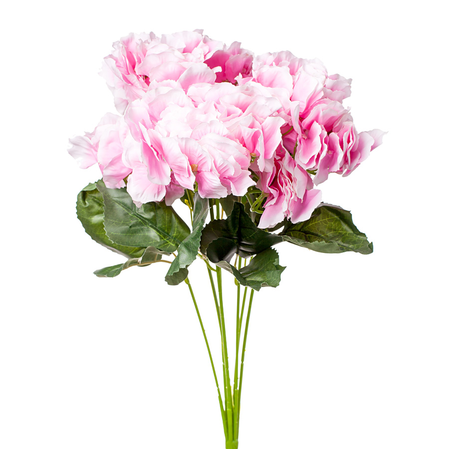 Цветок искусственный Гортензия розовый 50см арт.A0036-hydr/pk