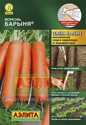 Семена морковь Барыня 2г Аэлита